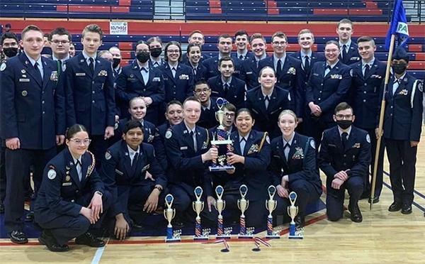 The Pine-Richland/Mars Area U.S. Air Force JROTC Drill Team took first place overall at the WV State Championship AFA AFJROTC Drill Meet.