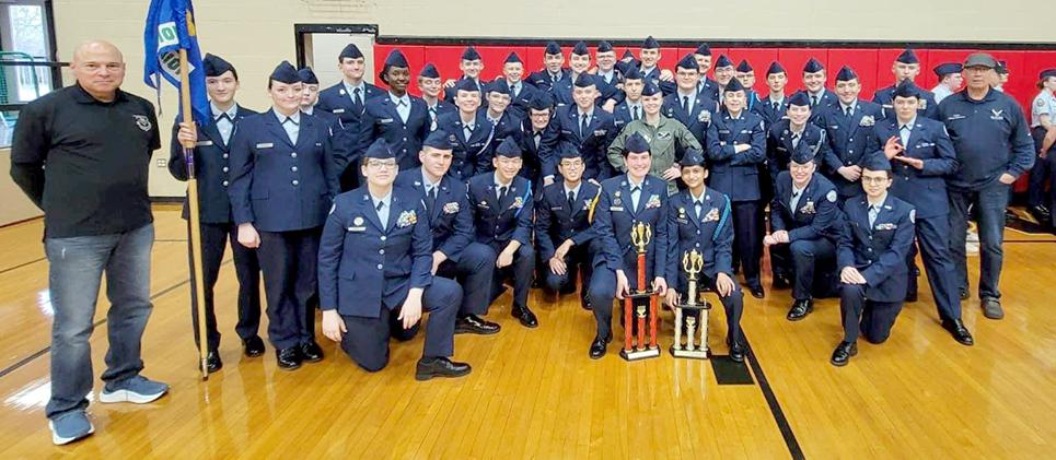 Pine-Richland/Mars Area U.S. Air Force JROTC (Junior Reserve Officers Training Corp) Drill Teams competed in the Tecumseh JROTC Drill Meet. 