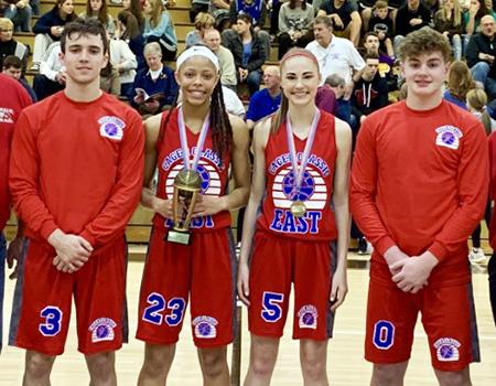 Mars Area seniors Andrew Recchia, Tai Johnson, Haylee Fredericks and Brandon Caruso were selected to compete in the 2019 A-K Valley Cager Classic All-Star Basketball Games.