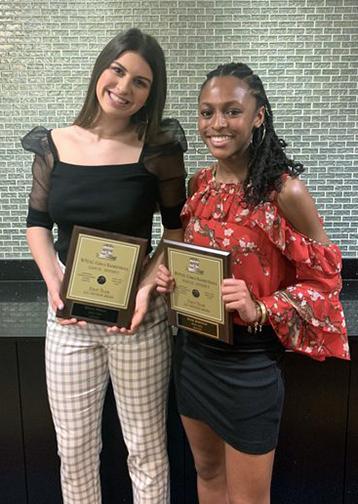 Members of Mars Area High School’s Girls Varsity Basketball Team,  Bella Pelaia and Alek Johnson and (not pictured) Ava Black and Kaitlyn Pelaia, were selected for Western Pennsylvania Big 5/6 Athletic Conference honors.