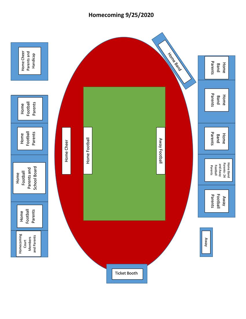Mars Athletic Complex - Homecoming Seating Map