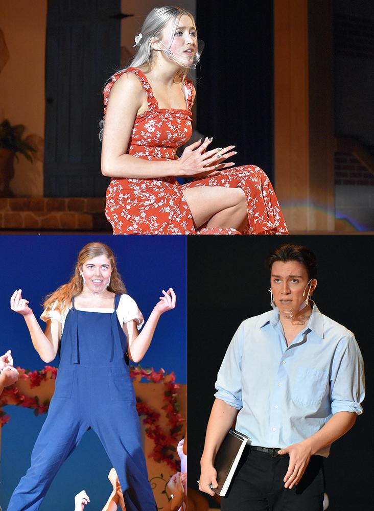 Mars Area High School students (from left) Ellie Howell, Meghan McKenzie and Zachary Brunotts are nominated for 2021 Henry Mancini Musical Theatre Awards.