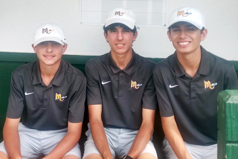 William Campbell, Blake Bertolo and Ryan Steigerwald, members of Mars Area High School Boy Varsity Golf Team, placed in the 20201 MAC Boys Varsity Golf Tournament.