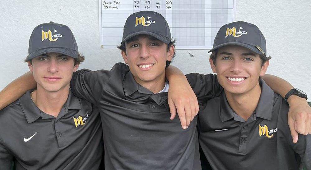William Campbell, Blake Bertolo and Ryan Steigerwald, members of Mars Area High School Boy Varsity Golf Team, placed in the 2022 MAC Boys Varsity Golf Tournament.