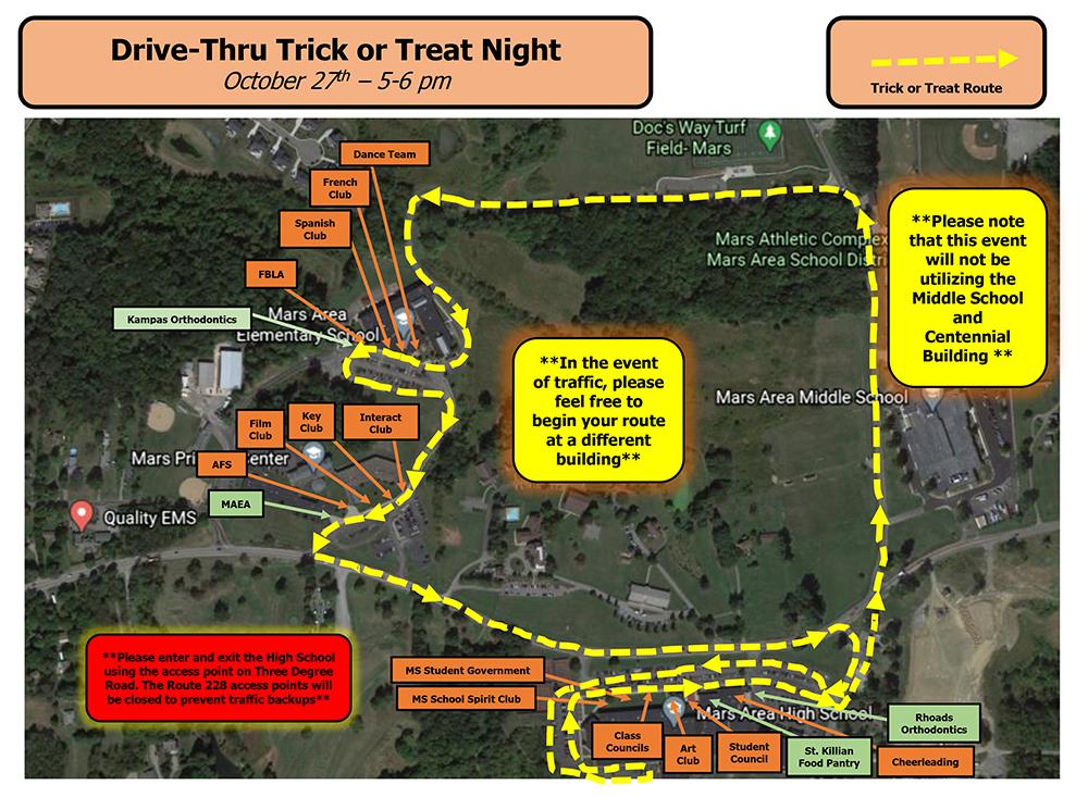 Trick or Treat Night - Map 2022