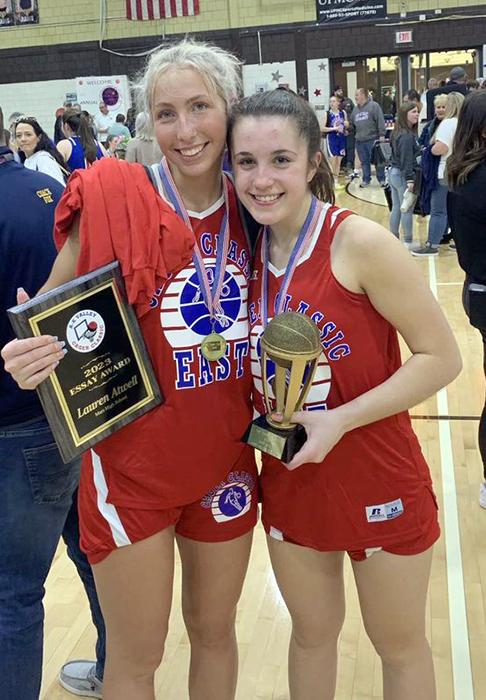 Mars Area High School seniors Lauren Atwell and Olivia Donnelly competed in the A-K Valley Cager Classic basketball tournament.