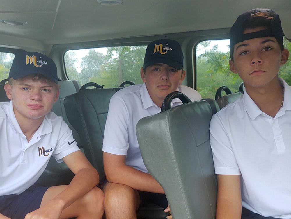 Mars Area High School golfers Matt Mueller, James Kinghorn and Lukas Singh placed in the 2023 MAC Boys Varsity Golf Tournament.