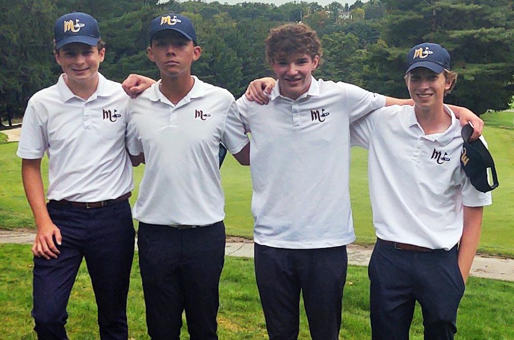 Colin Stevenson, Lukas Singh, Greg Kleber and Keegan O’Leary, members of Mars Area High School Boys Varsity Golf Team competed in the 2023 WPIAL Class 3A Individual Championship Semifinals.