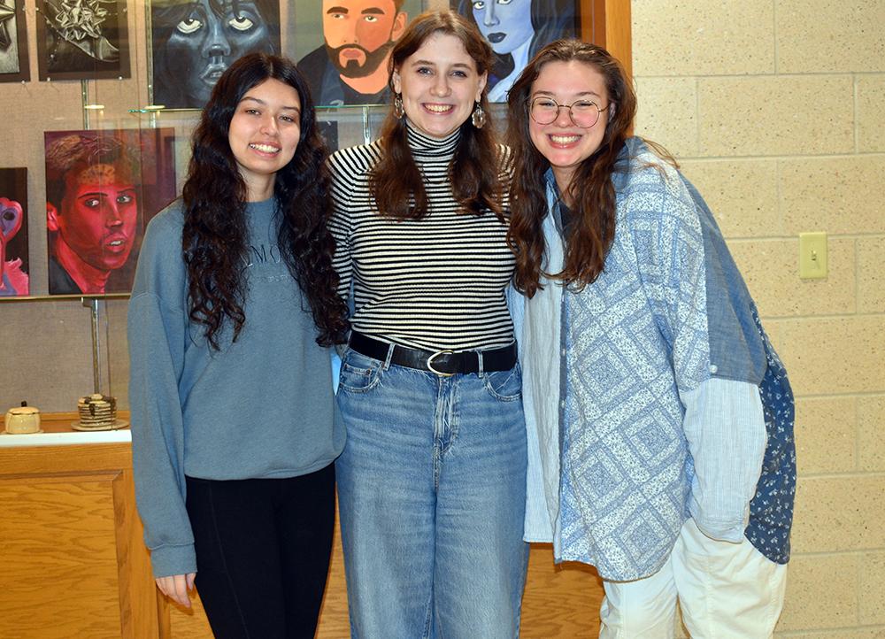 Mars Area High School students (from left) Isabela Montes, Amelia Collins, Alanna Shaw, and (not pictured) Elizabeth Kelly were selected to join in the PMEA Region Chorus Festival.