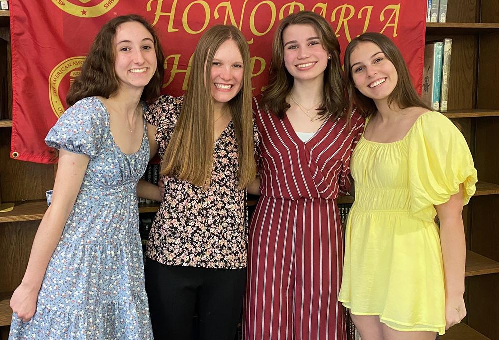 Madeline James, Victoria Caringola, Kiara Van Wyk and Stevie Oberhofer were selected as the chapter’s 2024-2025 officers.